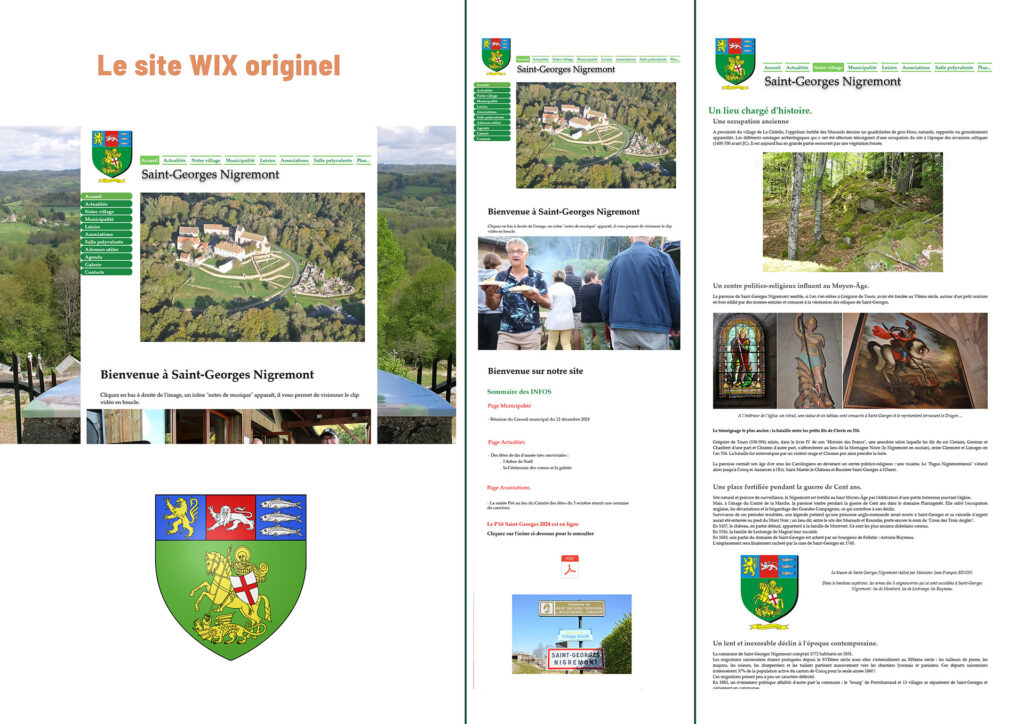 extraits du site originel de Saint-Georges-Nigremont